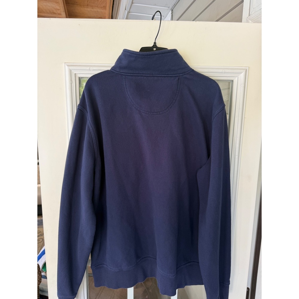 Tailorbyrd Collection men navy XL quarter-zip sweatshirt golf biz casual preppy - Picture 4 of 6